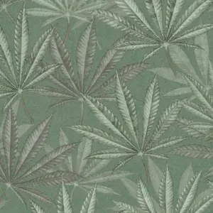 livingwalls Vinyltapete - 399841 - Grün  Floral