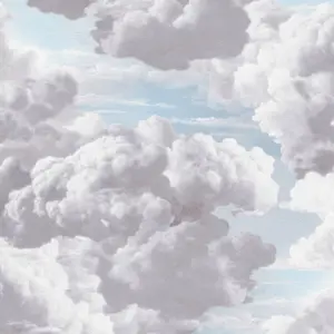 livingwalls Vinyltapete - 399856 - Grau Blau Wolken